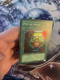(MC1) Yugioh Pot Of Greed Super Rare DB1-EN134 LP - Image 4