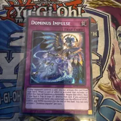 YUGIOH 1st Ed MP25-EN116 PRISMATIC SECRET RARE DOMINUS IMPULSE - Image 1