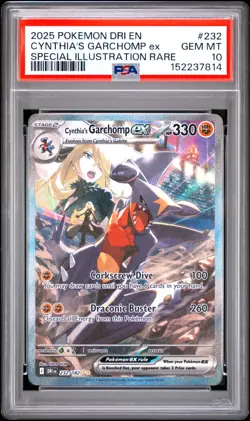 2025 POKEMON DRI EN-DESTINED RIVALS #232 CYNTHIA'S GARCHOMP EX SPECIAL ILLUSTRAT - Image 1