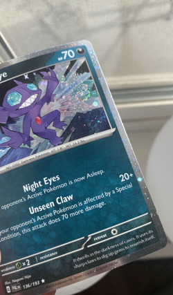 2023 Pokemon TCG Sableye Cosmos Holo Promo Rare 🌀 2 Swirls NM - Image 2
