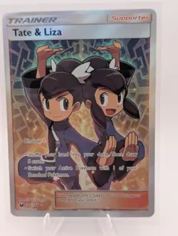 Pokemon TCG: Tate & Liza 166/168 Full Art Trainer Celestial Storm NM - Image 1