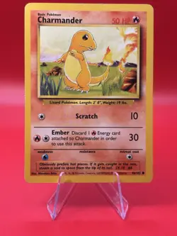 Pokemon TCG - Charmander Common Base Set 046/102 LP - Image 1