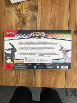 Pokemon TCG Prismatic Evolutions Premium Figure Collection Brand New Sealed DESC - Image 2