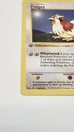 Pokemon WOTC Base 1st Edition Pidgey Shadowless - Image 3