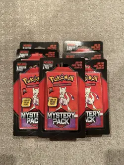 Pokemon Mystery Booster Pack Walmart Vintage Chase Pack Mewtwo Lot of 7 - Image 1