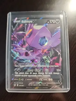 Pokemon TCG Sableye V Sword & Shield 120/202 Holo Ultra Rare - Image 2