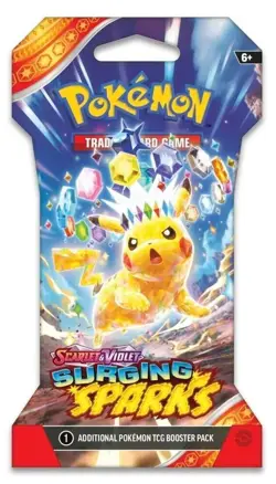 Pokemon SV08 Surging Sparks SLEEVED BOOSTER PACK - New Sealed (random pack art) - Image 1