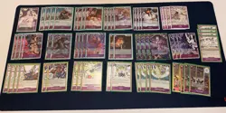 PURPLE ENEL: One Piece Complete Deck EN 4xSEC, 3xSR, 4 Mamaragan. 62 Cards. - Image 1