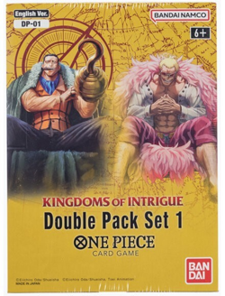One Piece TCG Kingdoms of Intrigues DP-01 Double Pack Sealed DISPLAY (8 Boxes) - Image 1