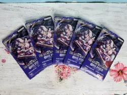 (Lot of 5) ONE PIECE OP-14 Sleeved Booster Packs - The Azure Sea's Seven SEALED - Image 1