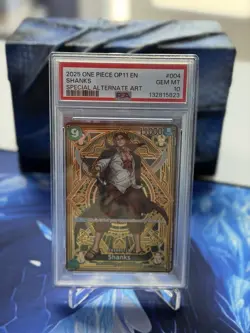 Shanks 2025 One Piece OP11 EN Special Alternate Art PSA 10 - Image 1