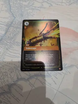 Sabotage 156/298 - Origins (OGN) Rare Holo Riftbound: LoL Trading Card Game ￼ - Image 1