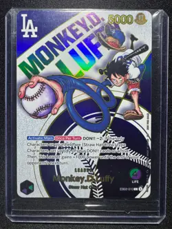 Monkey D Luffy (Dodgers x ONE PIECE) EB02-010 One Piece Promotion Card - Image 3