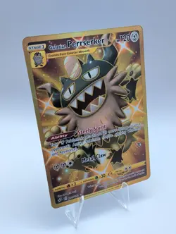 Galarian Perrserker - 205/192 Secret Rare English Rebel Clash Pokemon Card LP - Image 1