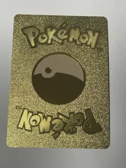Pikachu Gold Foil Fan Art Textured Collector Pokemon Tcg Card HP90 Pk18 - Image 2