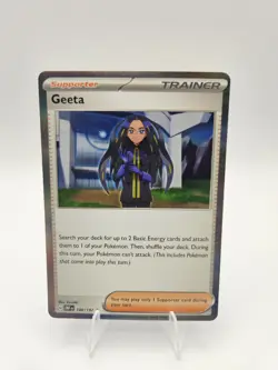 Geeta 188/197 SV03: Obsidian Flames Reverse Holo Pokemon Card TCG - Image 1