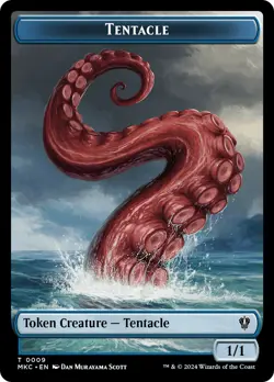 MTG Tentacle // Koma's Coil Double-Sided Token [Murders at Karlov Manor Commande - Image 1