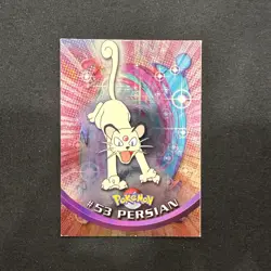 Topps Pokemon Card TV Series 1 Chrome Foil Blue Logo 1st Edition #53 Persian MP - Image 1