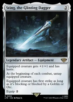 MTG - Sting, the Glinting Dagger - The Lord of the Rings - X1 - (LP) - - Image 1