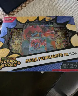 Pokemon TCG: Mega Evolution Ascended Heroes - Mega Feraligatr ex Box - Image 1