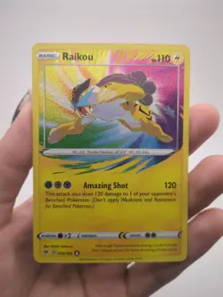 Raikou 050/185 Amazing Rare Holo Pokemon Vivid Voltage SWSH04 NM 2020 English - Image 1