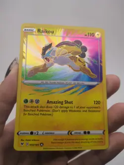 Raikou 050/185 Amazing Rare Holo Pokemon Vivid Voltage SWSH04 NM 2020 English - Image 2