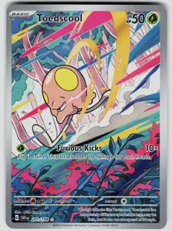 Pokemon SV01: Scarlet & Violet Base Toedscool 201/198 Holo Illustration Rare NM - Image 1