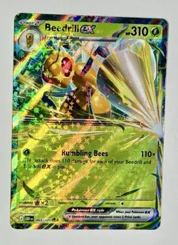 Pokemon TCG: Beedrill ex 003/086 RR 2026 Mega Evolution—Chaos Rising ME04:CRI - Image 2