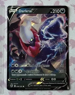 Pokemon TCG Darkrai V 098/189 Astral Radiance Rare NM Condition very nice - Image 1