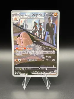 Pokemon Team Rocket’s Dugtrio 239/217 Illustration Rare Ascended Heroes NM - Image 1