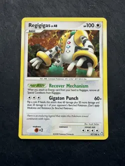 Pokemon TCG Regigigas LV 48 Legends Awakened 37/146 Holo Rare NM - Image 1
