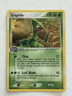 Pokemon TCG Sceptile POP Series Promos 1 4/17 Holo Rare - Image 1