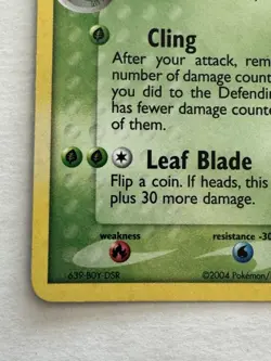 Pokemon TCG Sceptile POP Series Promos 1 4/17 Holo Rare - Image 2