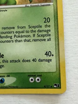 Pokemon TCG Sceptile POP Series Promos 1 4/17 Holo Rare - Image 5