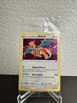 2021 Special Delivery Bidoof SWSH177 SWSH: Sword & Shield Promo Card Holo Sealed - Image 1