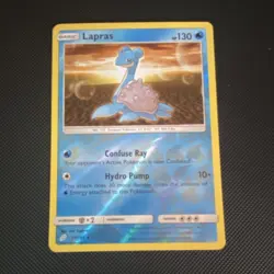 Pokemon Lapras Hidden Fates 17/68 Rare Reverse Holo 120 HP Aqua Wave English - Image 1