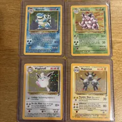Pokemon Vintage Holo Lot 1999 WOTC Blastoise Nidoking Wigglytuff Magneton - Image 1