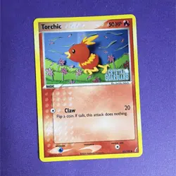 Pokemon TCG Torchic 65/100 EX Crystal Guardians Reverse Holo Common 50 HP - Image 1