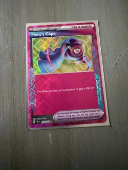 Hero's Cape - 152/162 - Ace Spec - TEF Temporal Forces - Pokemon - NM - Image 1