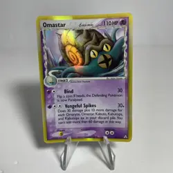 Pokemon TCG Omastar 13/110 Holon Phantoms Delta Species Holo Rare English 110 HP - Image 1