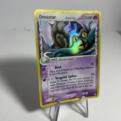 Pokemon TCG Omastar 13/110 Holon Phantoms Delta Species Holo Rare English 110 HP - Image 2