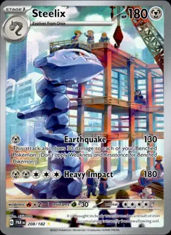 Steelix 208/182 Holo - Pokemon SV04: Paradox Rift - NM - Image 1
