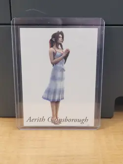 Aerith Gainsborough Final Fantasy VII Art Museum Card TCG Japanese Square Enix h - Image 1