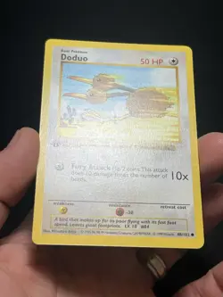 Pokemon TCG Doduo 048/102 Base Set (Shadowless) Regular 1st Edition LP - Image 2