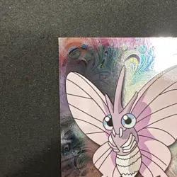 Topps Pokemon Card TV Series 1 Chrome Foil Blue Logo 1st Edition #49 Venomoth NM - Image 4