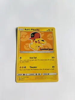 Pokemon Ash's Pikachu SM110 I Choose You Promo HP 3F - Image 1