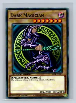 DARK MAGICIAN & DARK MAGICIAN GIRL 2 CARD SET 1ST EDITION SBC1 YUGIOH TCG NM - Image 2