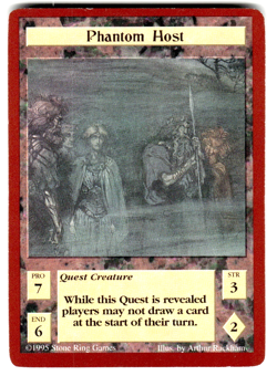 1995 Stone Ring Games Quest for the Grail TCG: Promo Card Phantom Host - Image 1