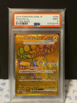 PSA 9 Pikachu Ex 236/187 Terastal Festival MINT Japanese Pokemon Card - Image 1