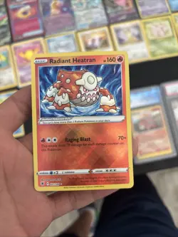Pokemon TCG Radiant Heatran Astral Radiance Holo Card 027/189 Mint Condition - Image 1